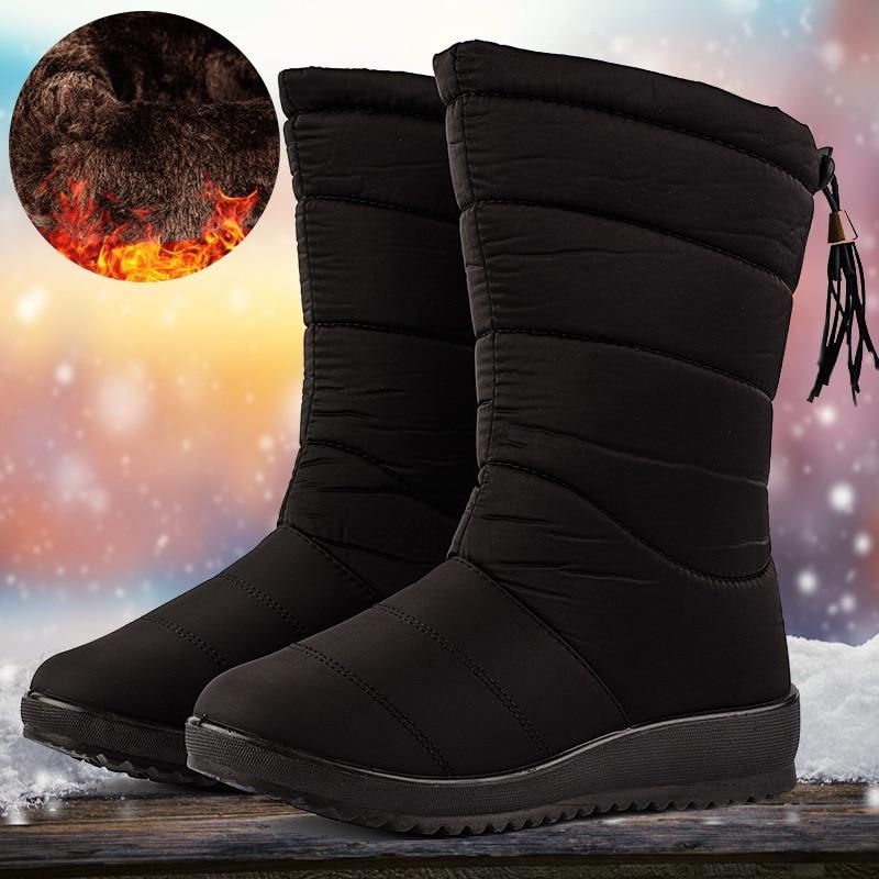 Super warme weiche Damen Winterstiefel EB