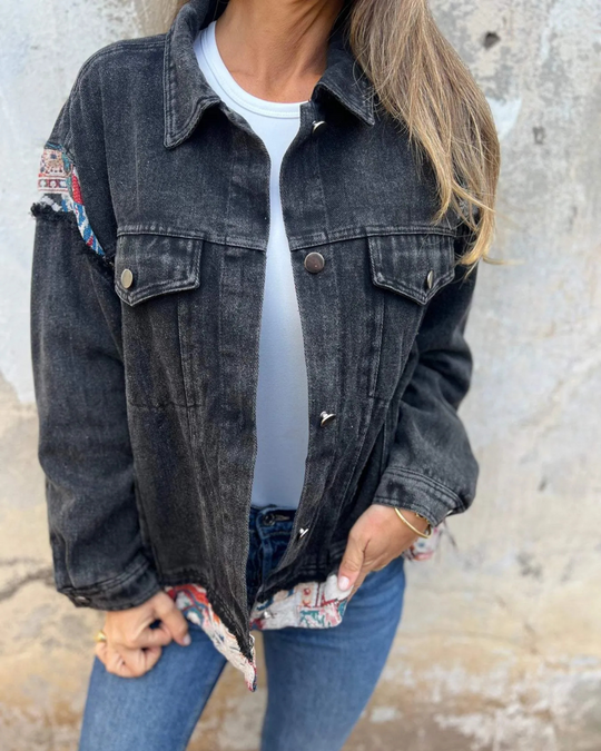 EB | Denim-Patchwork Freizeitjacke