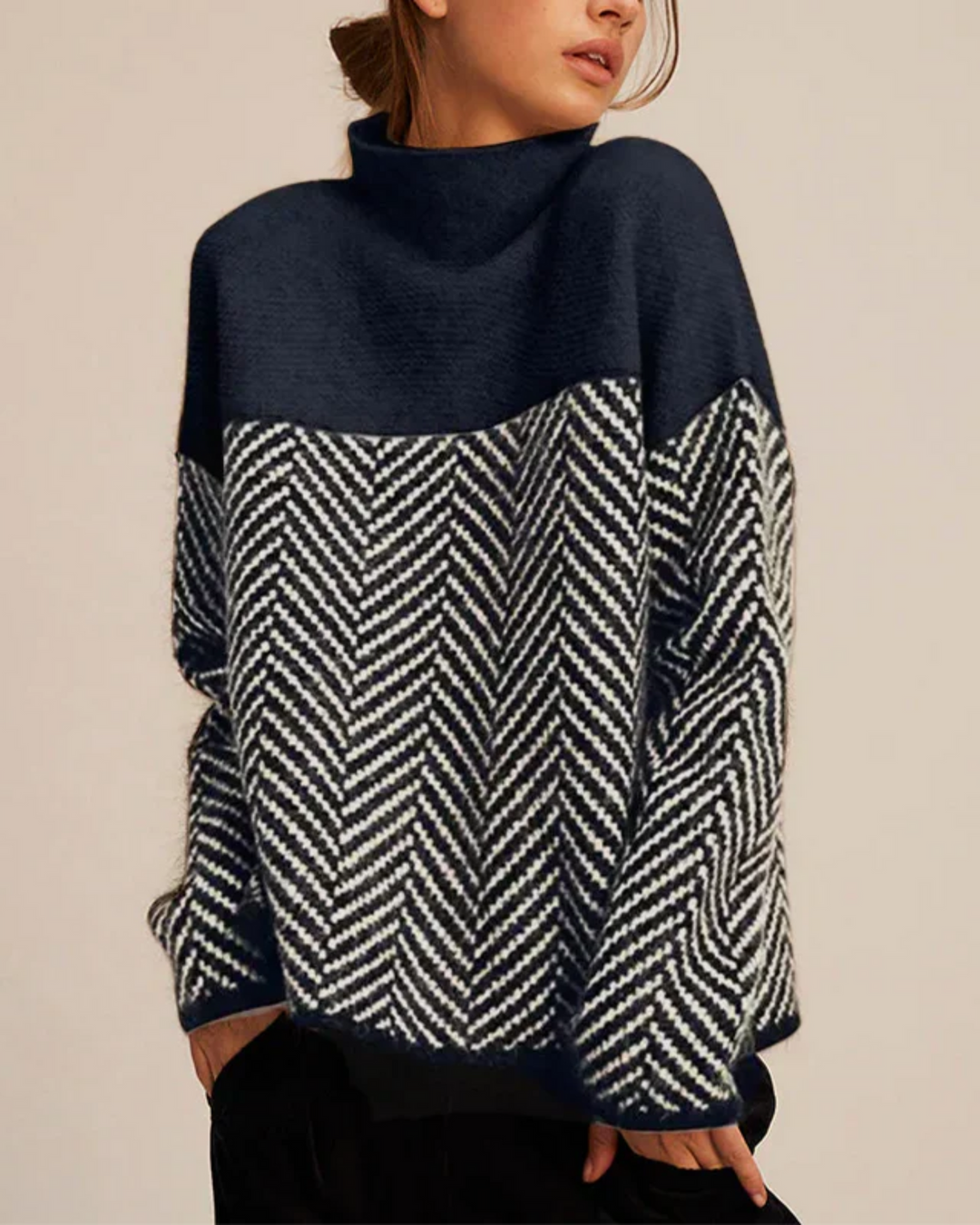 EB | Baumwolle Rollkragen-Pullover