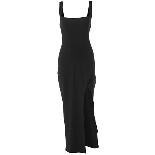 EB | Kleid mit geteilten Neckholder-Hosenträgern