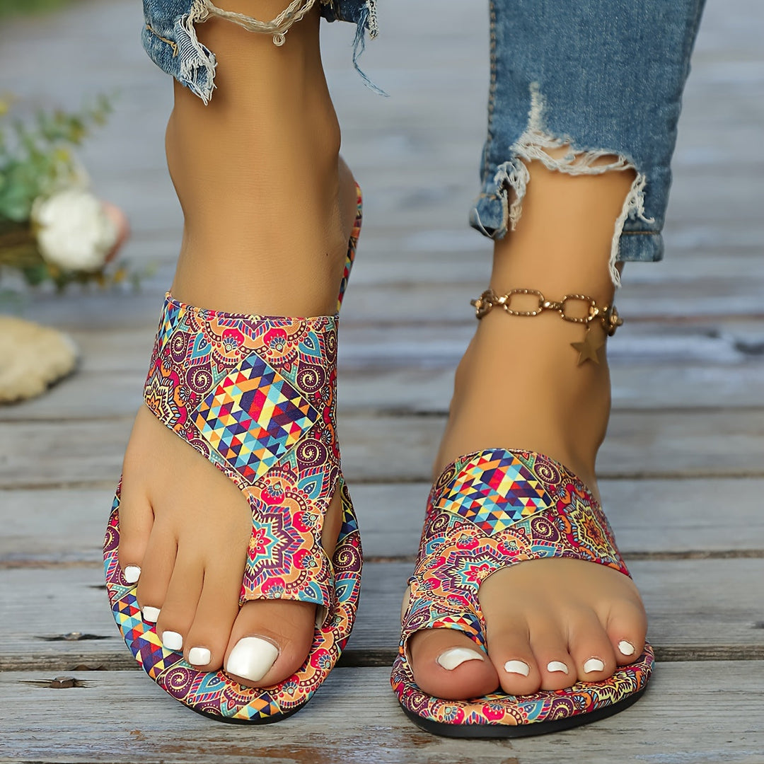 EB | Florale Flip Flops für Frauen