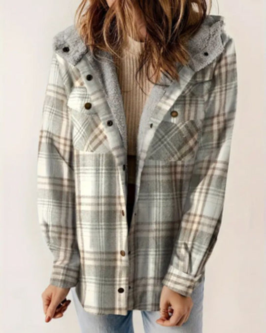 EB | Karierte Kapuzenjacke