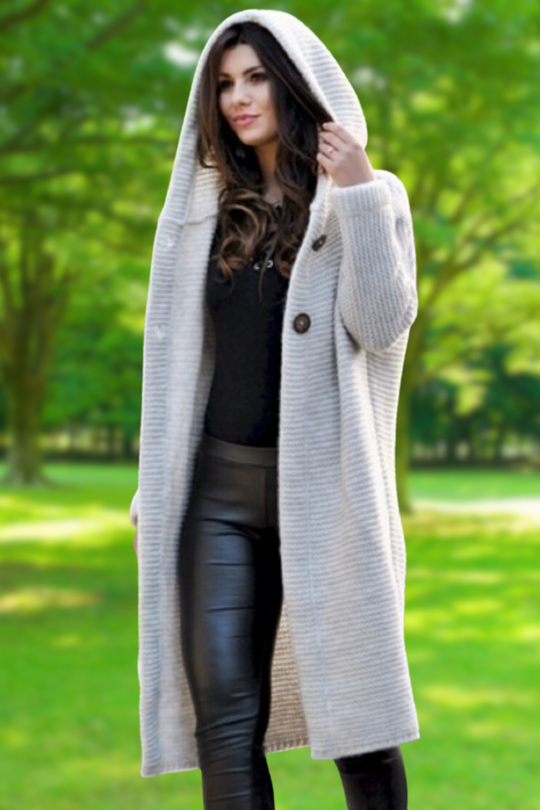 EB | Elegante Lange Strickjacke