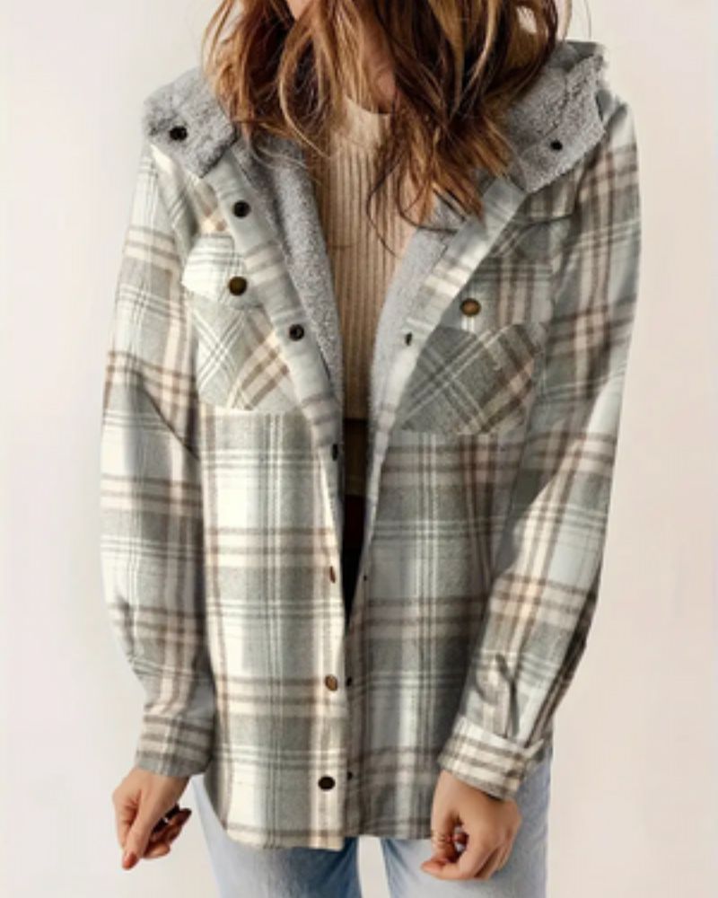 EB | Kariertes Jacket mit Sherpa Futter