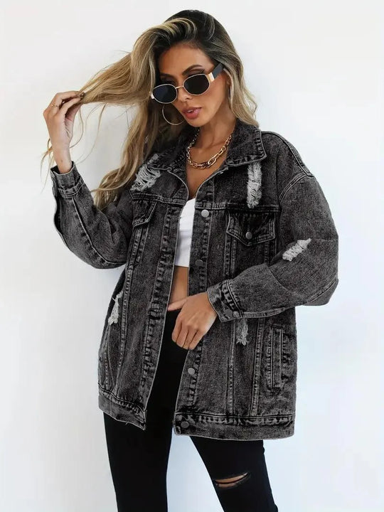 EB | Oversized Jeansjacke für Damen