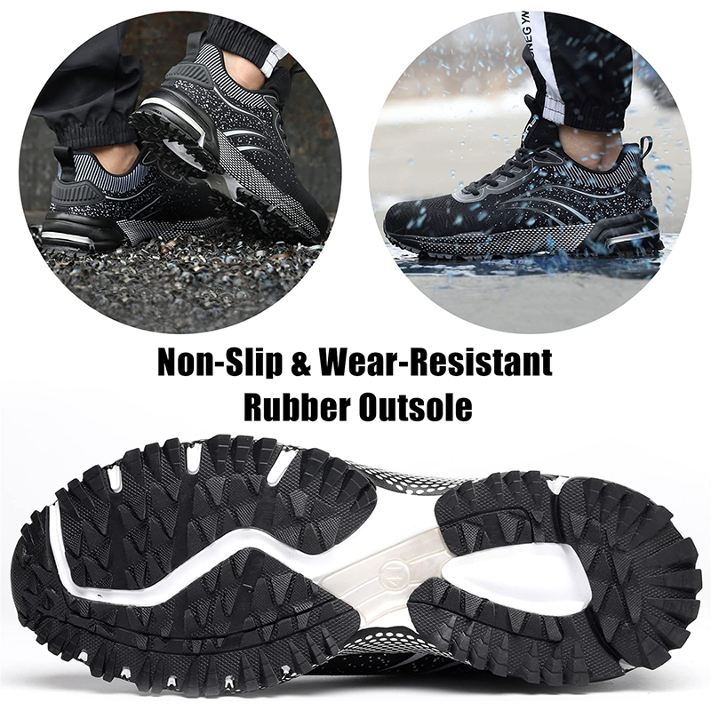 Leicht Sicherheitsschuhe Herren Damen Arbeitsschuhe Atmungsaktiv Schutzschuhe Stahlkappe Sportlich Sneaker EB