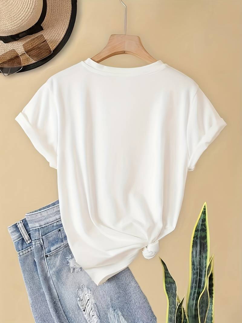 EB | Schlichtes, einfaches Rundhals-T-Shirt