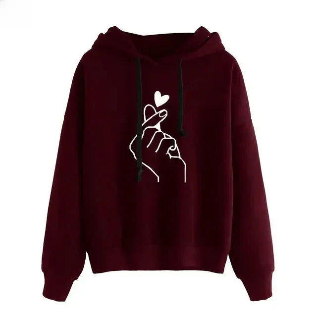 EB | Casual Hoodie mit Grafischem Druck Baumwollmischung Weich und Komfortabel