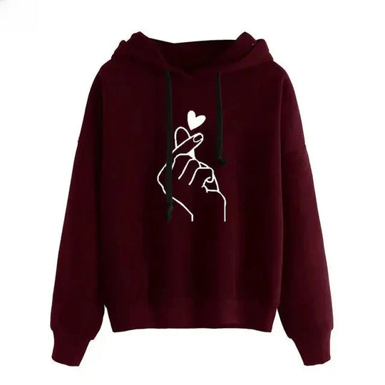 EB | Casual Hoodie mit Grafischem Druck Baumwollmischung Weich und Komfortabel