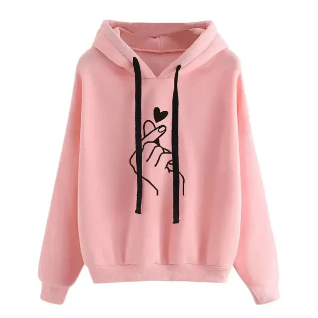 EB | Casual Hoodie mit Grafischem Druck Baumwollmischung Weich und Komfortabel