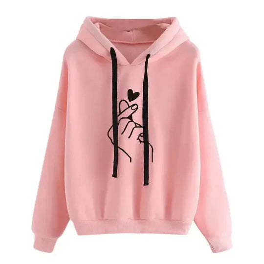 EB | Casual Hoodie mit Grafischem Druck Baumwollmischung Weich und Komfortabel