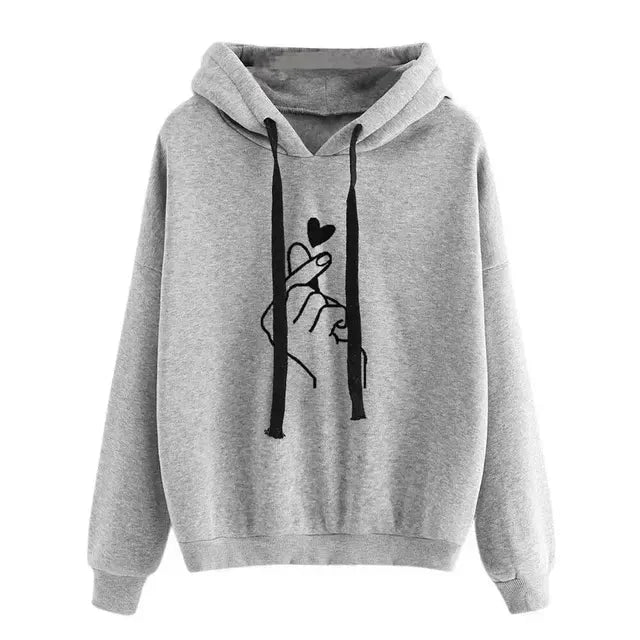 EB | Casual Hoodie mit Grafischem Druck Baumwollmischung Weich und Komfortabel