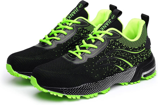 Leicht Sicherheitsschuhe Herren Damen Arbeitsschuhe Atmungsaktiv Schutzschuhe Stahlkappe Sportlich Sneaker EB
