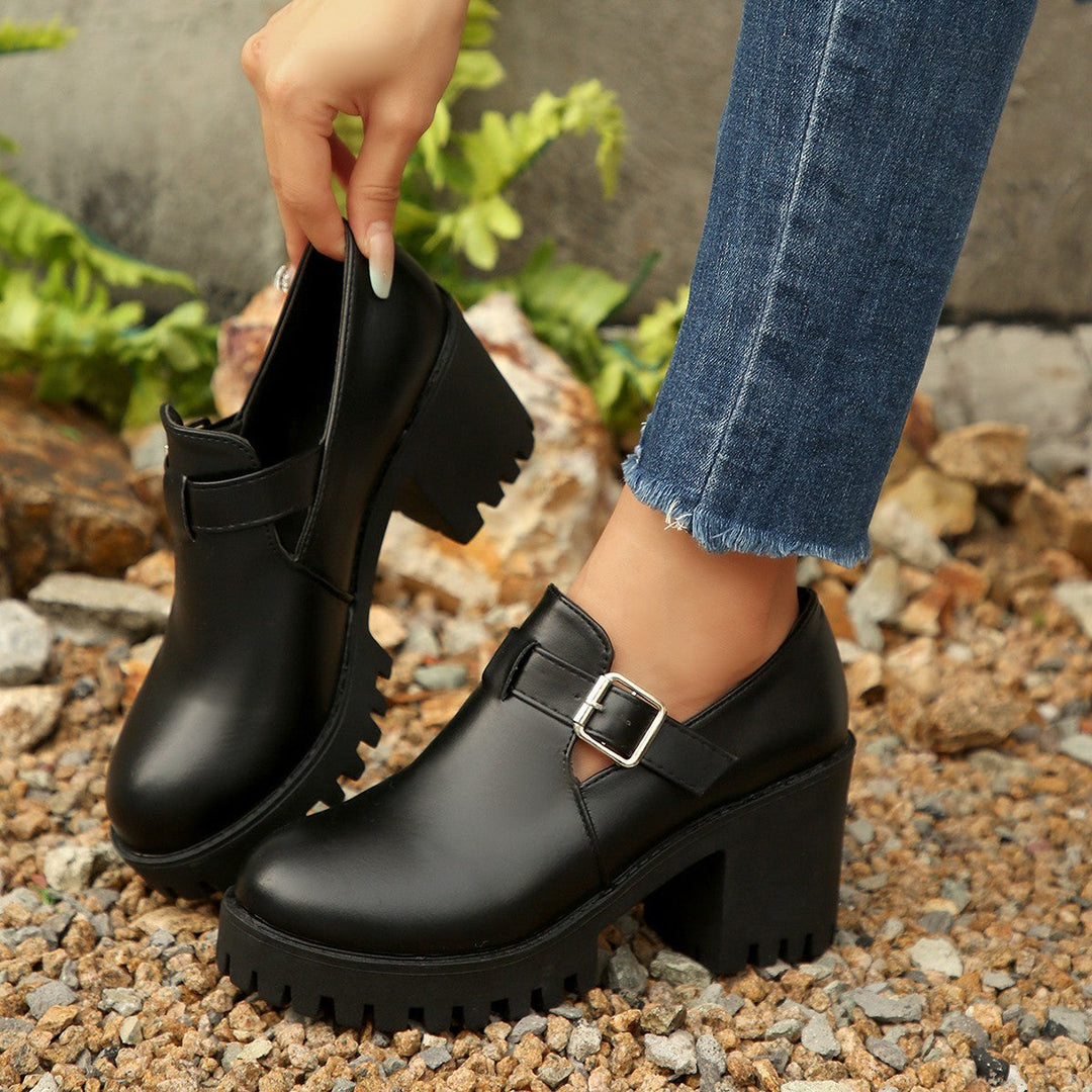 Modische Ankle Boots mit Blockabsatz EB EB