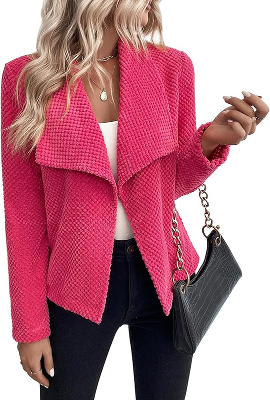 EB | Blazer mit Struktur Große Kragen Elegant und Modern