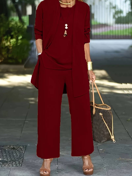 EB | Dreiteiliges Set – Oberteil & Hose für Damen