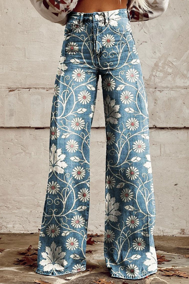 EB | Stilvolle Hose mit Blumigem Charme für Frauen