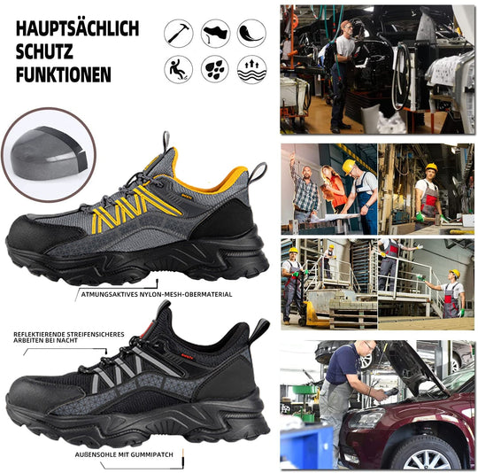 Schlagfeste, Atmungsaktive und Abriebfeste Arbeitssicherheitsschuhe EB