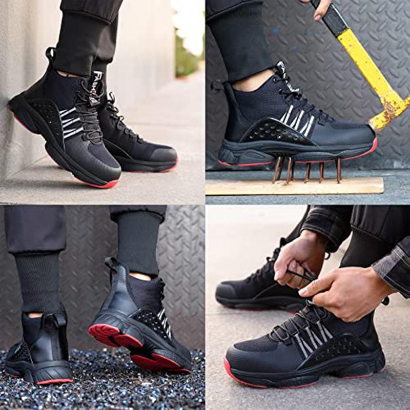 Männer Arbeit Sicherheit Schuhe Bau Anti-smash Punktion-Proof Unzerstörbar Boot EB