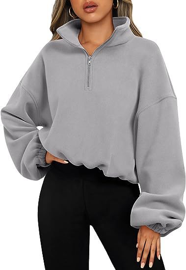 EB | Sweatshirt mit Halb-Zip und Stehkragen
