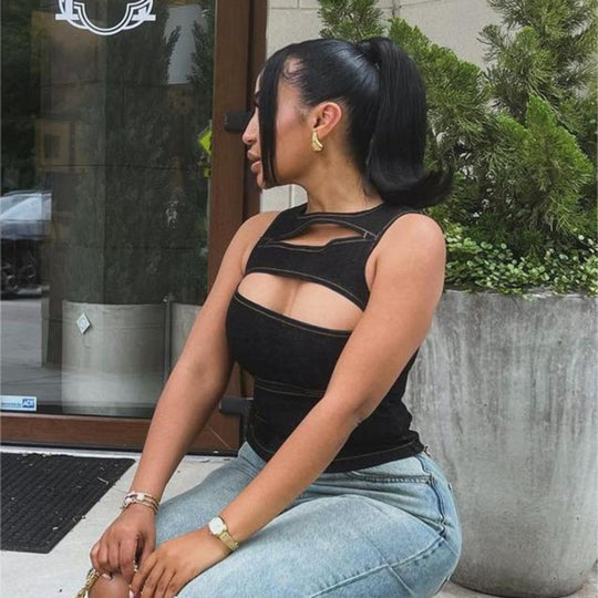 EB | Top aus Jeansweste