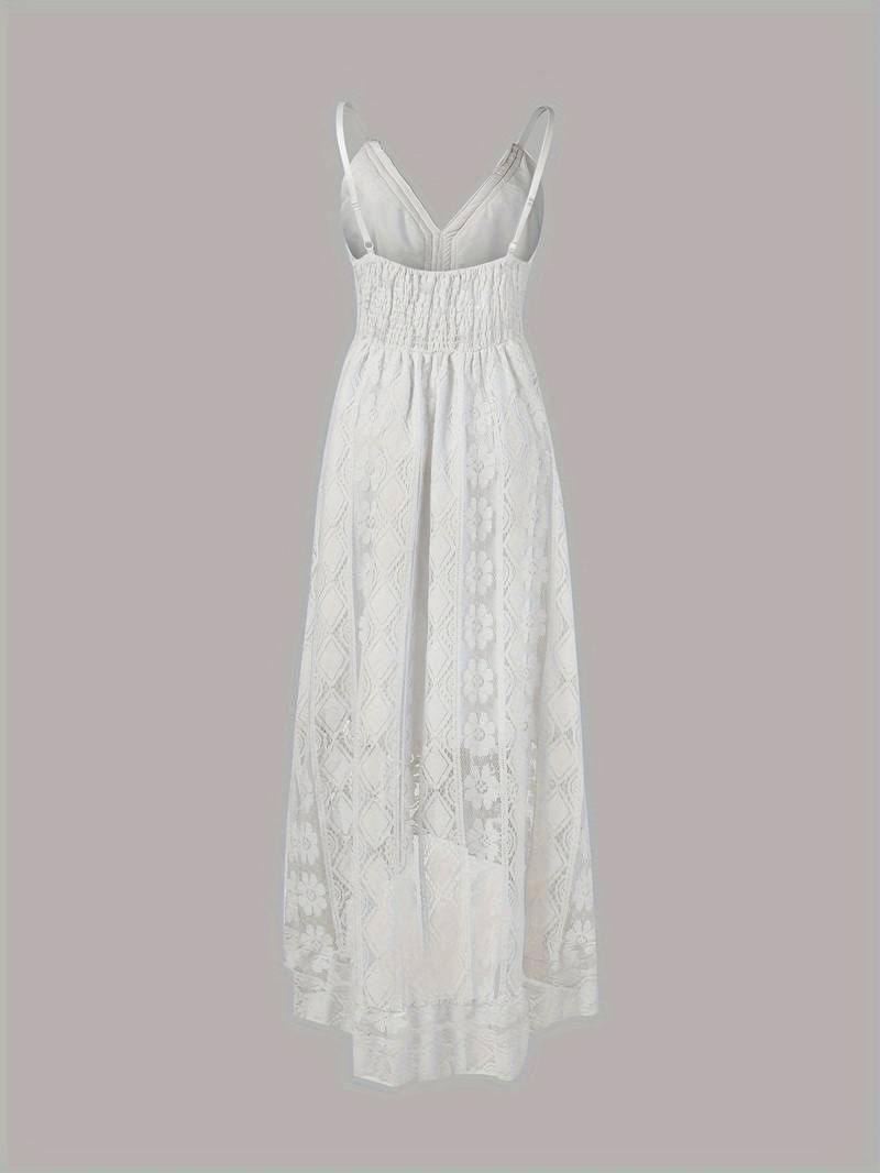 EB – boho-maxi-sommerkleid mit spaghettiträgern und v-ausschnitt