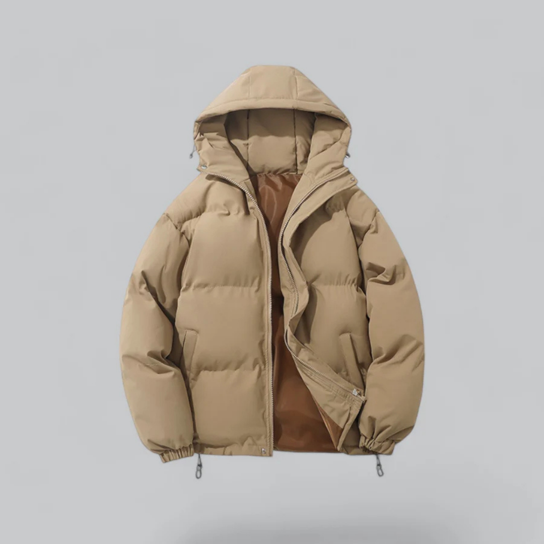 EB | Winter Klassische Daunen Reißverschluss Jacke Kapuze