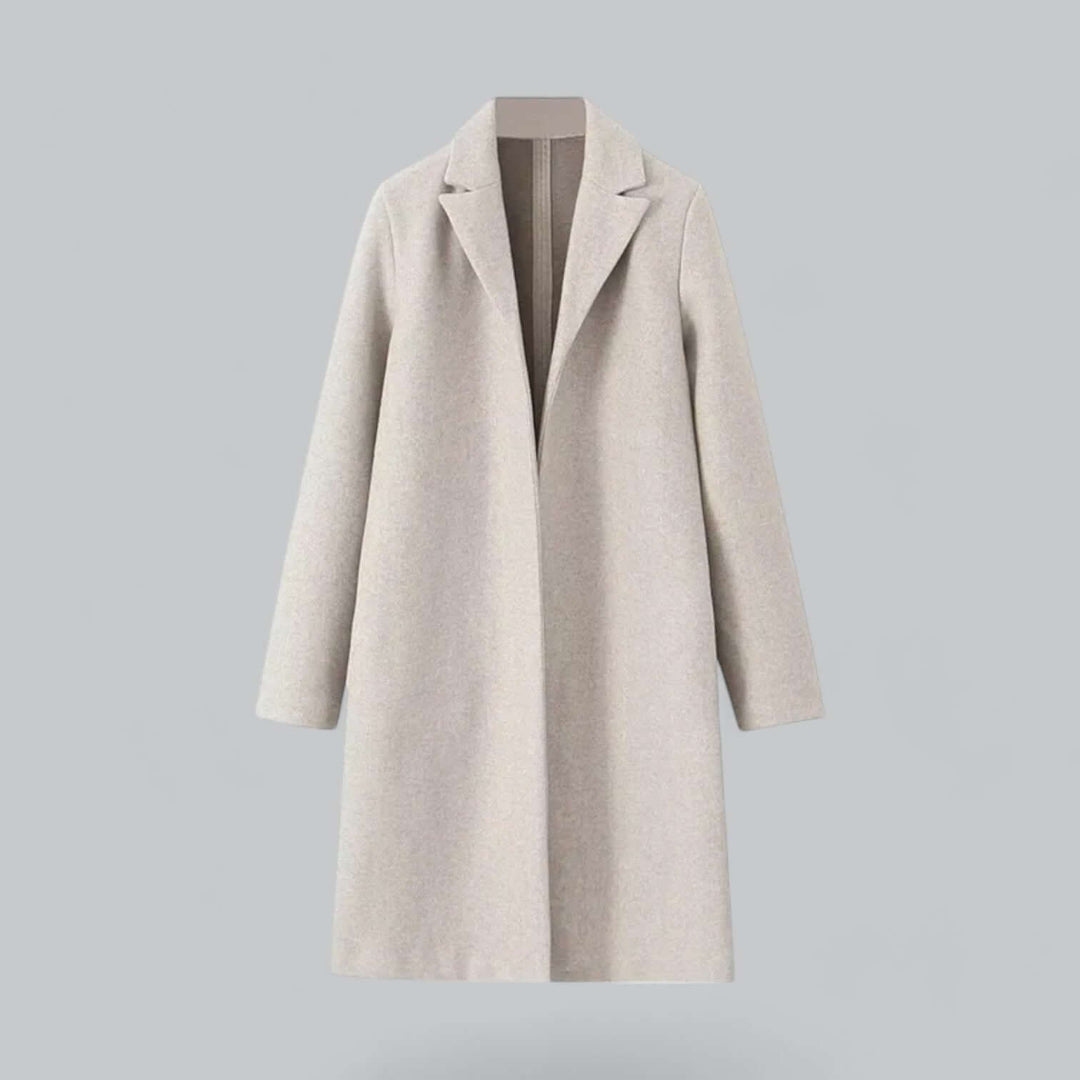 EB | Frauen Eleganter Offener Front-Trenchcoat
