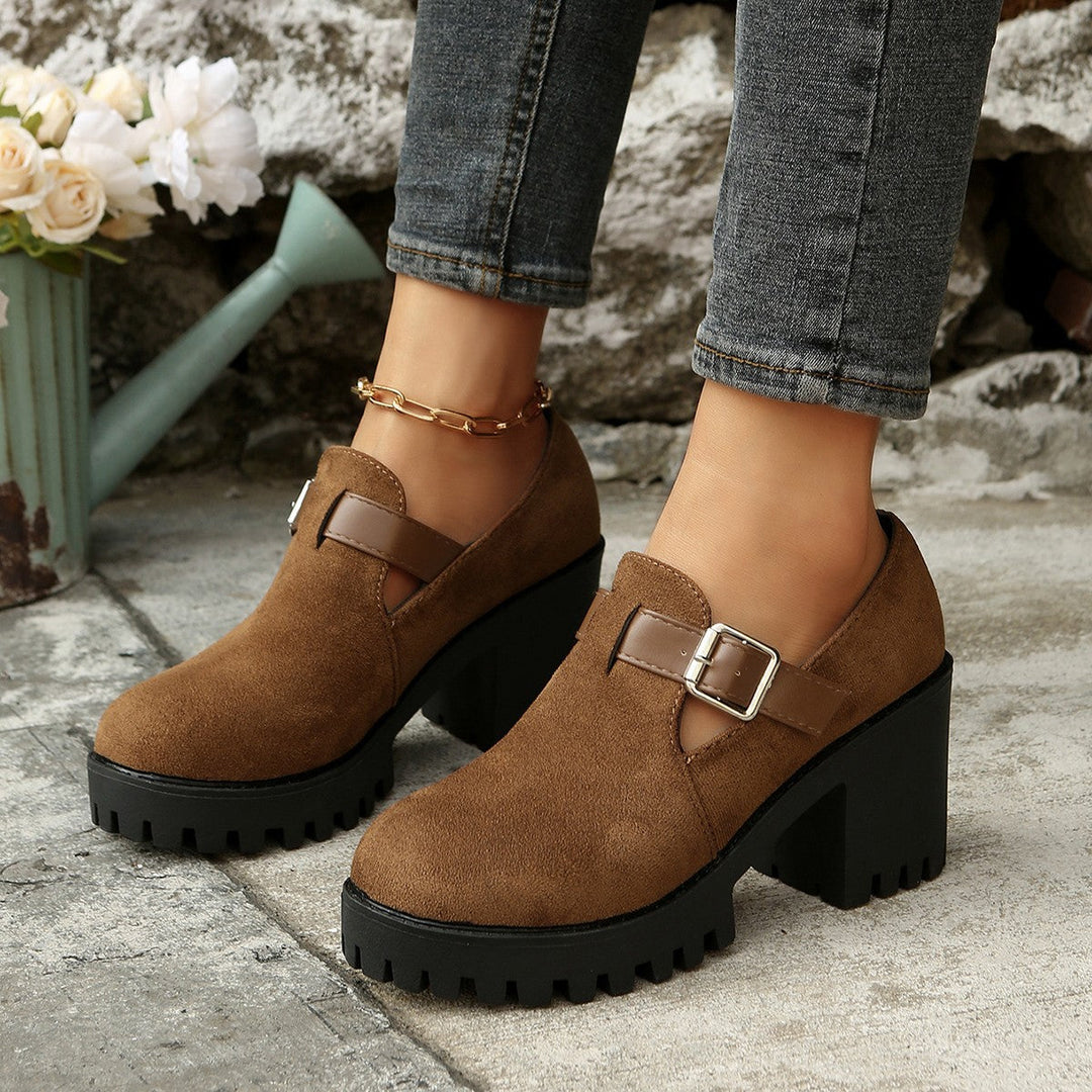 Modische Ankle Boots mit Blockabsatz EB EB