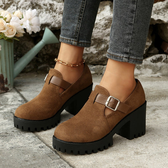 Modische Ankle Boots mit Blockabsatz EB EB