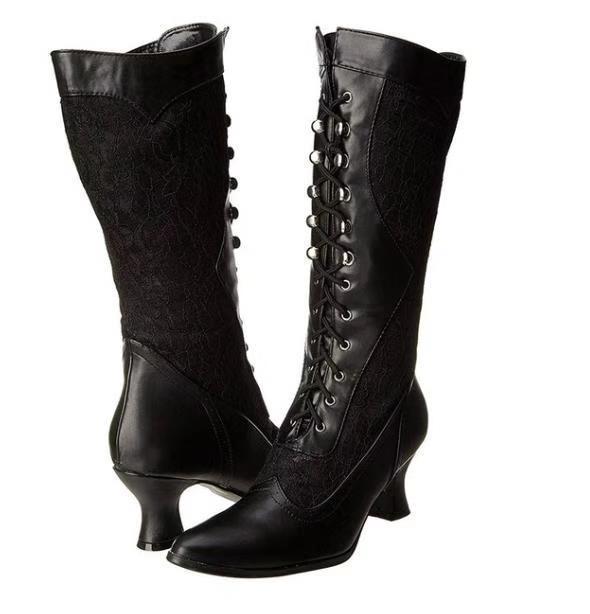 Vintage-Inspirierte Damen Stiefeletten EB