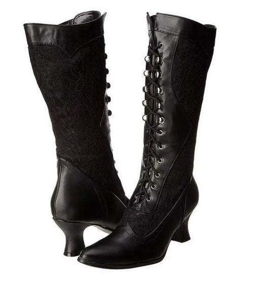 Vintage-Inspirierte Damen Stiefeletten EB