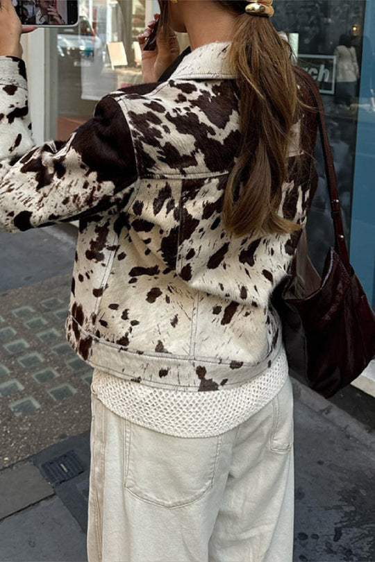 EB | Revers Bequem Lässig Bedruckte Hemdjacke