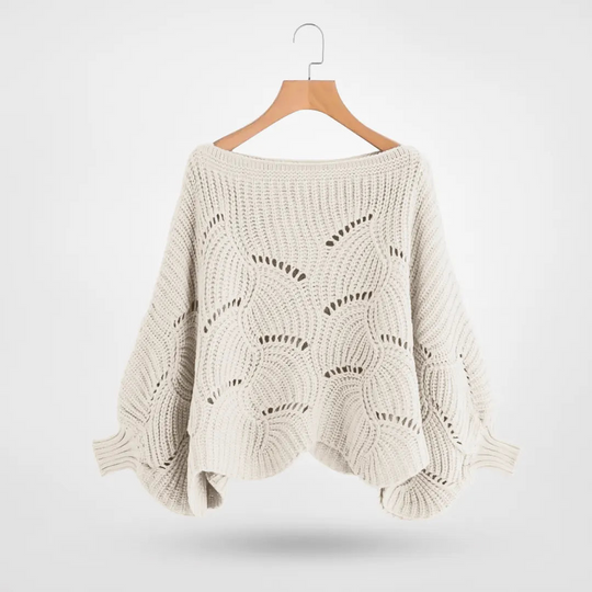 EB | Sweater - Gemütlicher Strick-Batwing-Pullover