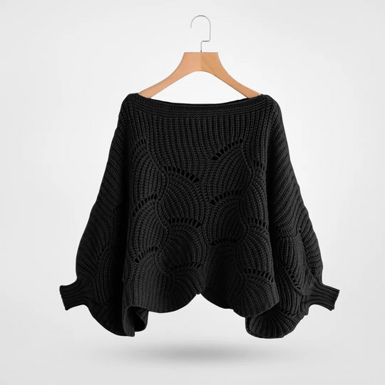 EB | Sweater - Gemütlicher Strick-Batwing-Pullover