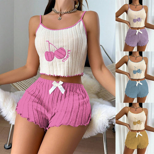 EB | Bestickte Weste Shorts Set
