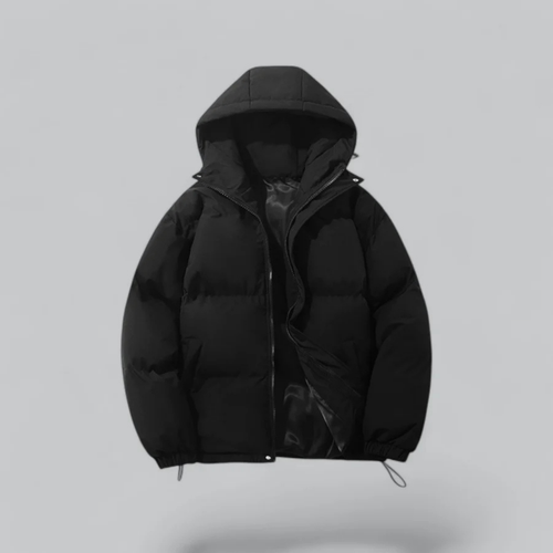EB | Puffer Kurze Kapuze Jacke - Reißverschluss
