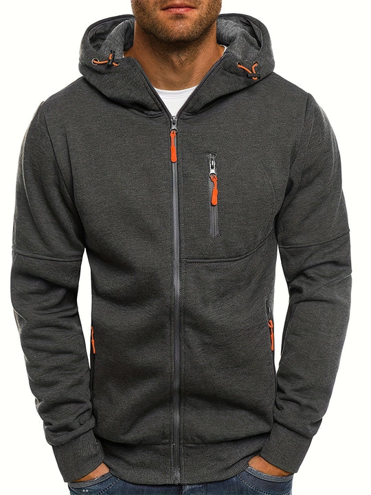 EB | Sportliche Kapuzenjacke mit Reißverschluss Bequem und Atmungsaktiv Perfekt für Outdoor-aktivitäten
