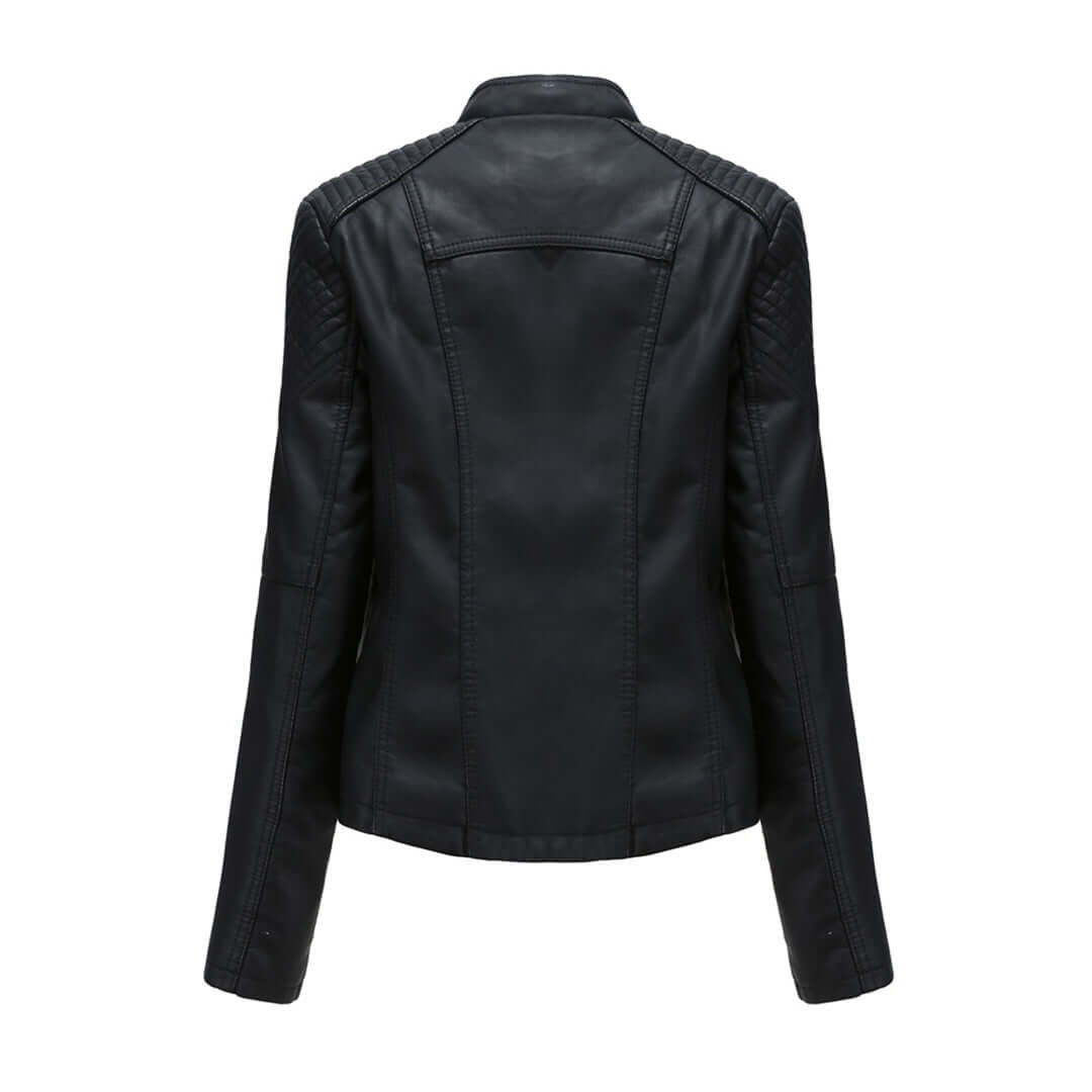 EB | Damen Faux-Leder Bikerjacke