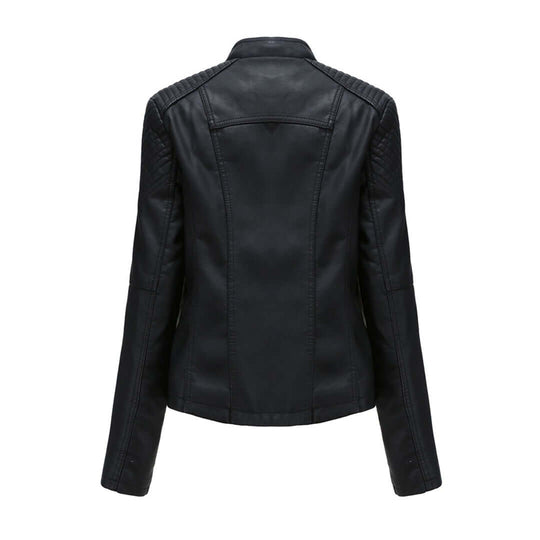 EB | Damen Faux-Leder Bikerjacke