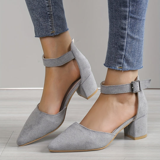 EB | Damen Sandalen mit Blockabsatz Schnürung, mit Knöchelriemen, Elegant