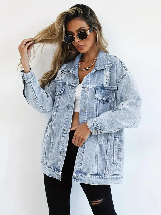 EB | Oversized Jeansjacke für Damen