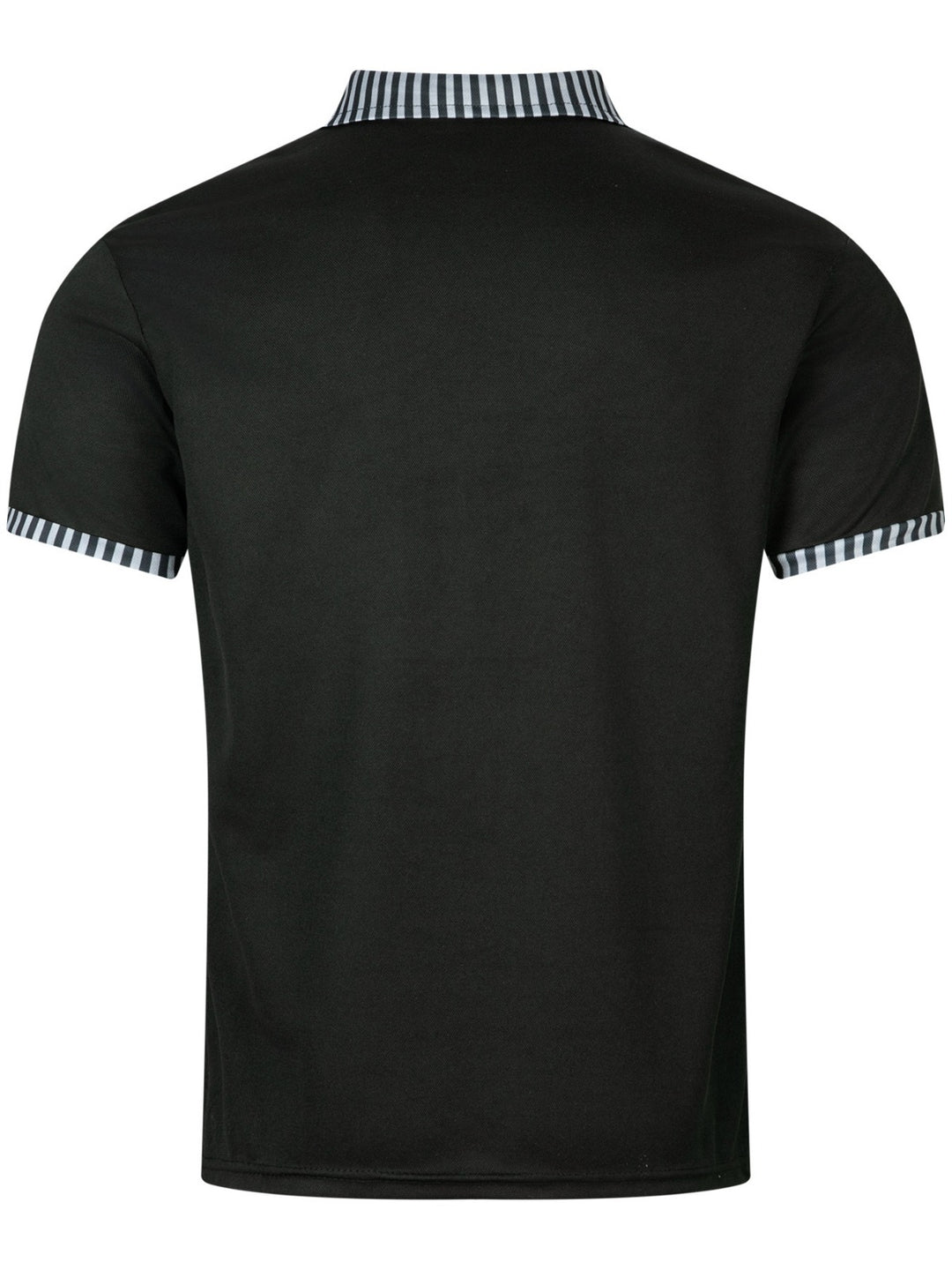 EB | Tasche Knopf Revers gestreiftes Farbschema T-Shirt