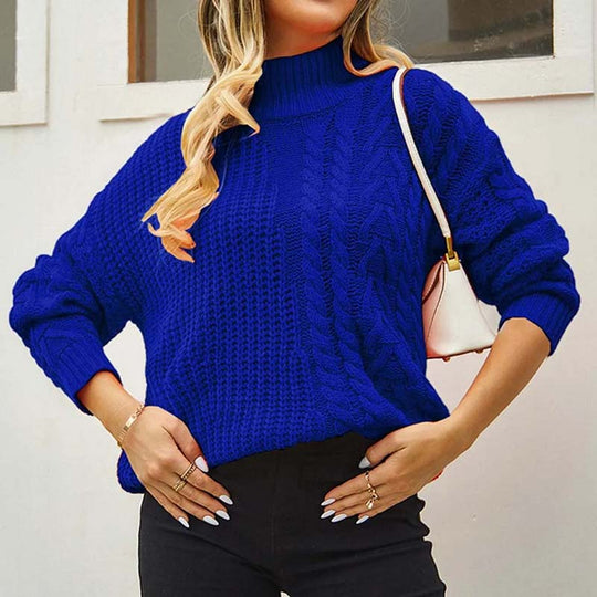 EB | Zopfmuster Strickpullover im Klassischen Design