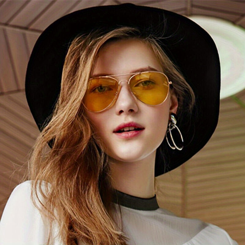 EB | Klassische Aviator-Sonnenbrille mit Goldenem Rahmen für Damen