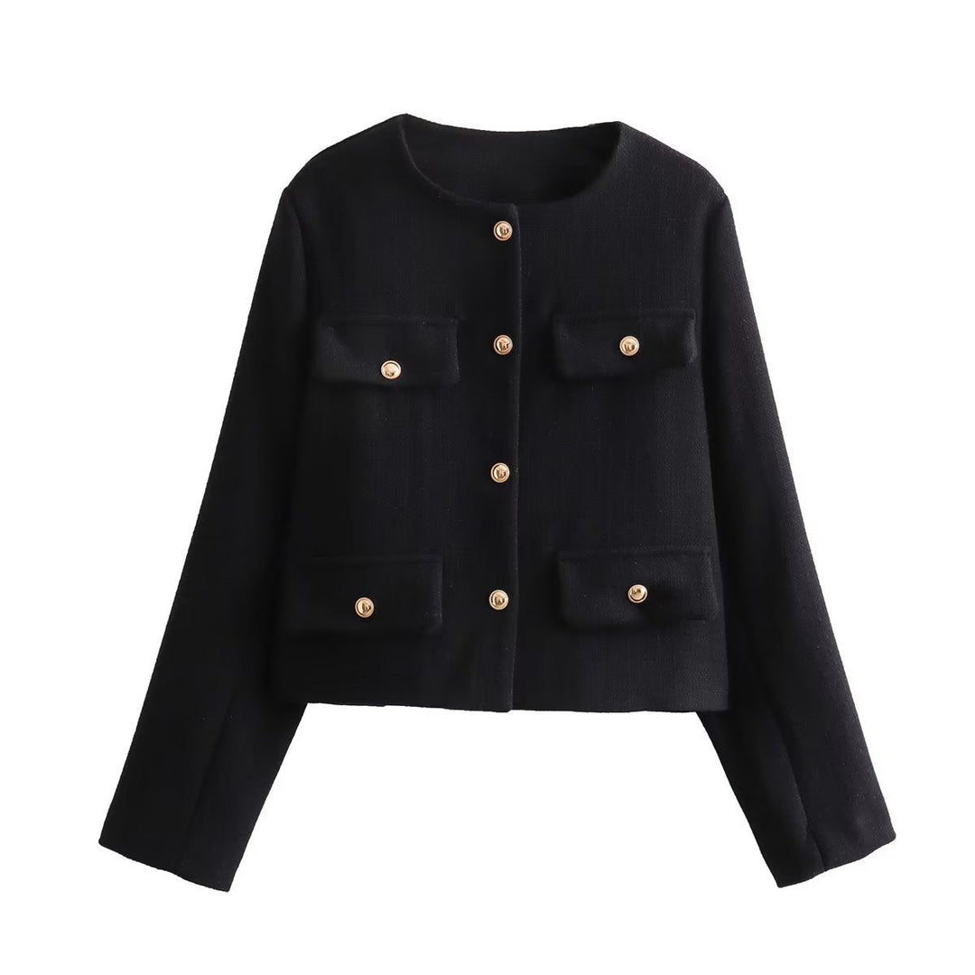 EB | Hals Einfarbig Einreiher Jacke