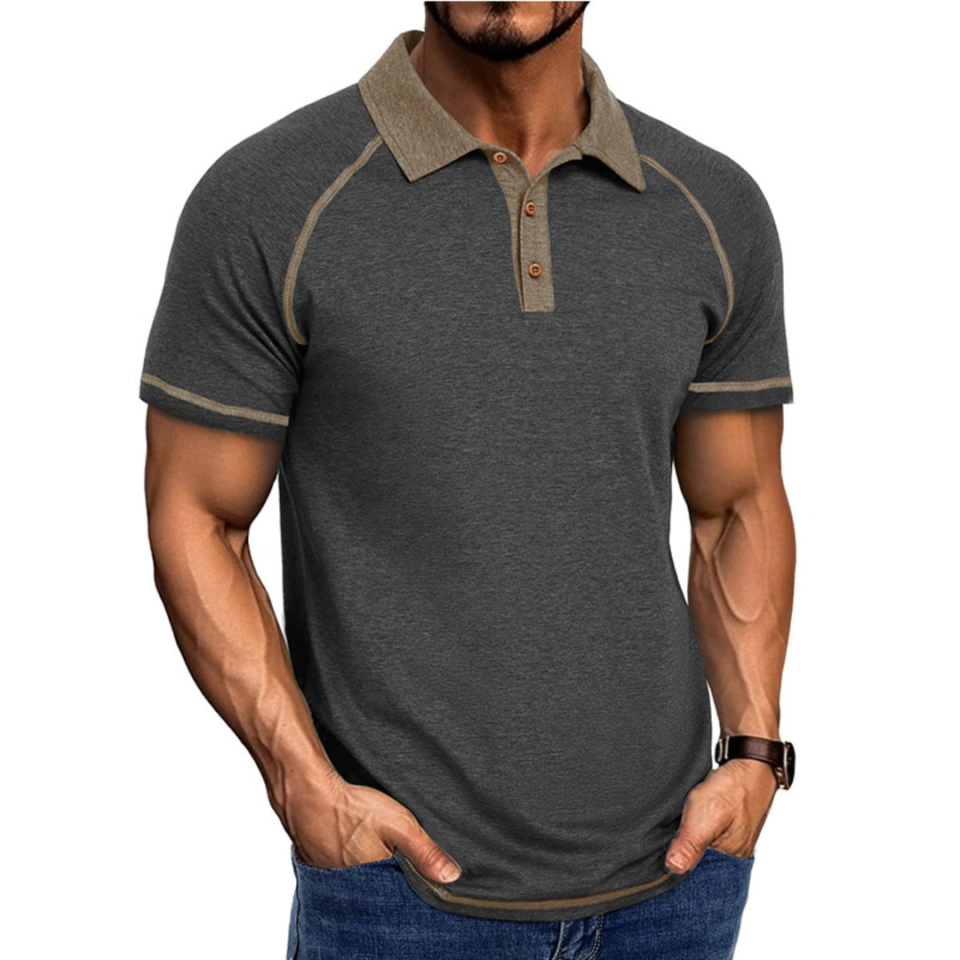 EB | Kurzärmeliges Herren-T-Shirt mit Revers
