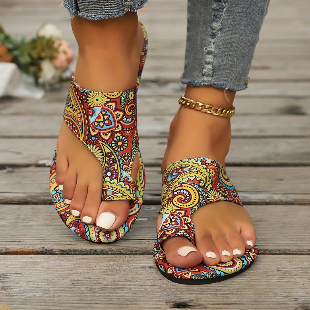 EB | Florale Flip Flops für Frauen