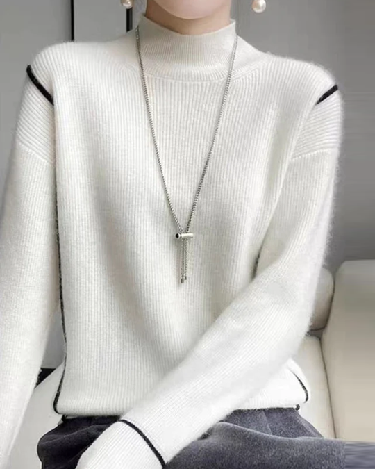 EB | Eleganter schlichter Rollkragenpullover
