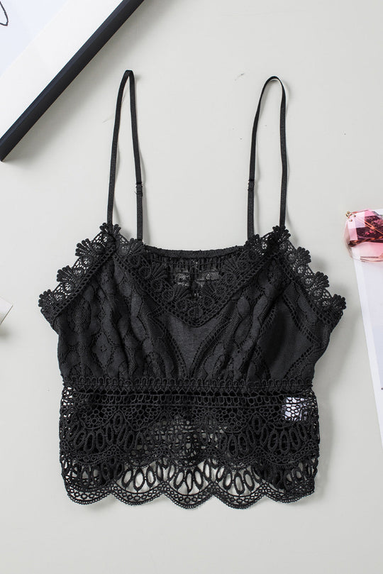 EB | V-Ausschnitt Spitze Cropped Cami